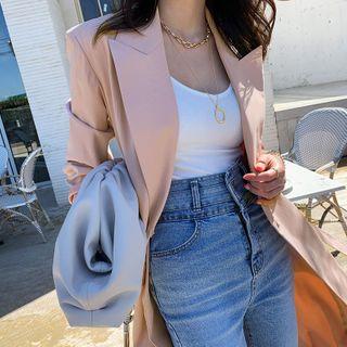 Set: Chain Choker + Pendant Necklace Gold - One Size