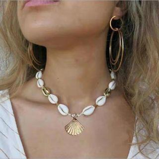 Alloy Shell Pendant Necklace As Shown In Figure - One Size