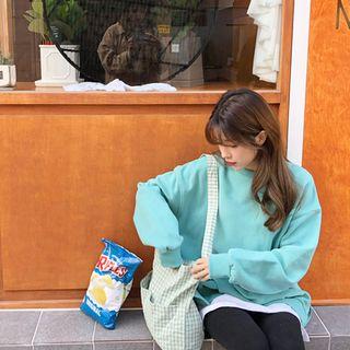 Brushed-fleece Line Sweatshirt In 5 Colors