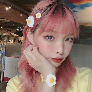 Acrylic Fried Egg Hair Tie / Hair Clip / Hair Pin / Dangle Earring