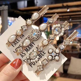 Retro Faux Pearl Rhinestone Hair Clip (various Designs)