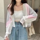 Long-sleeve Color Block Zip-up Jacket