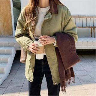 Corduroy-collar Jacket