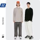 Distressed Long-sleevee Loose T-shirt