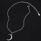 Moon Sterling Silver Anklet Silver - One Size