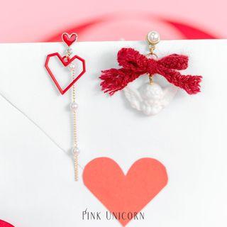 Mismatch Valentines Earring