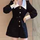 Tweed Long-sleeve Playsuit