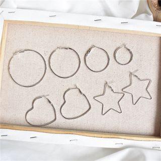 Heart / Hoop Alloy Earring (various Designs)