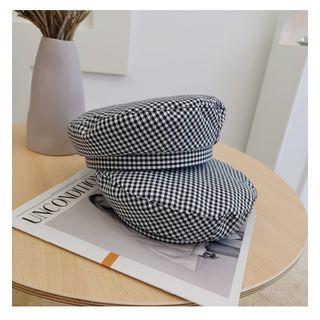 Plaid Beret / Bucket Hat