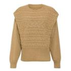 Twist Knit Sweater Brown - One Size