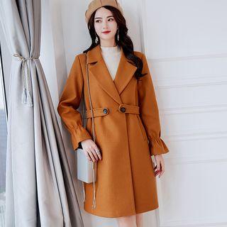 One-button Lapel Wool Jacket