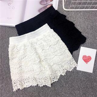 Plain Lace Shorts