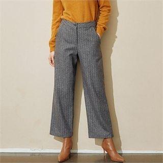 Herringbone Wool Blend Pants
