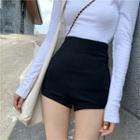 Plain Loose-fit T-shirt / High-waist Pants