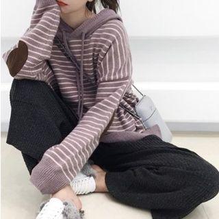 Set: Striped Hoodie + Wide-leg Pants