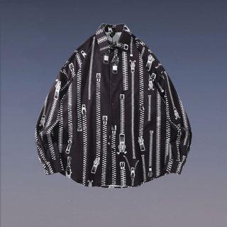 Zip Print Shirt