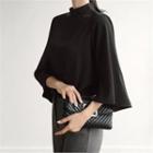 Mock-neck Bell-sleeve Blouse