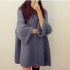 Loose-fit Sweater Blue - One Size