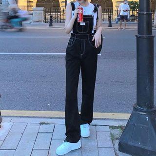 Plain Camisole Top / Wide-leg Jumper Pants