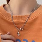 Bear Chain Necklace Silver - One Size