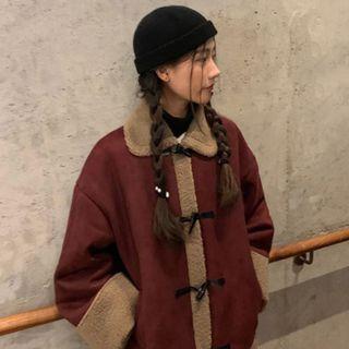 Toggle Jacket / A-line Midi Skirt