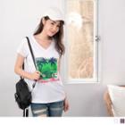 Beach Printing Short-sleeve V-neck T-shirt