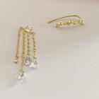 Fringed Earring 1 Pc - Gold - One Size