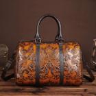 Embossed Genuine Leather Carryall