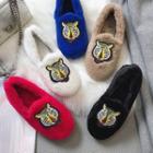 Furry Tiger Embroidered Loafers