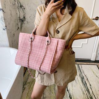 Chain Woven Tote Bag