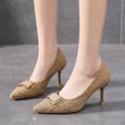 Pointed Flared Heel Flats