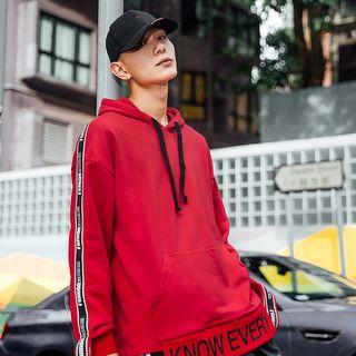 Couple Matching Lettering Trim Hoodie