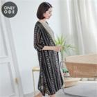 Open-front Patterned Summer Cardigan