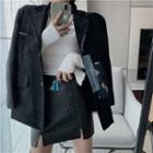 Patch Corduroy Blazer