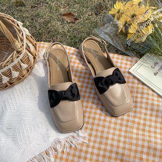 Bow Slingback Mules