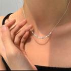 Cube Necklace Xl1626 - Silver - One Size