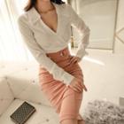 Wrapped Top / Fitted Skirt / Set