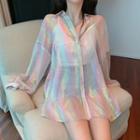 Iridescent Shirt As Shown In Figure - One Size