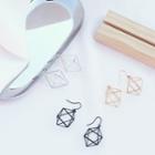 Geometric Cutout Drop Earrings