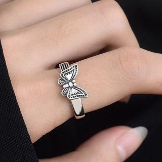 Butterfly Sterling Silver Ring Silver - One Size