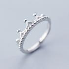 925 Sterling Silver Crown Ring As Shown In Figure - One Size