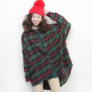 Oversized Flannel Plaid Shirt