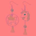 Unicorn Tassel Drop Earring