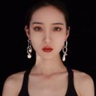 Alloy Chunky Chain Faux Pearl Dangle Earring 1 Pair - Silver - One Size