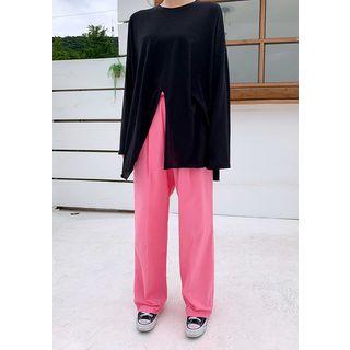 Neon Color Baggy-fit Pants