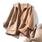 Sailor-collar Button-up Coat