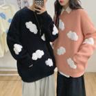 Cloud Embroidered Sweater