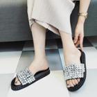 Jeweled Slide Sandals