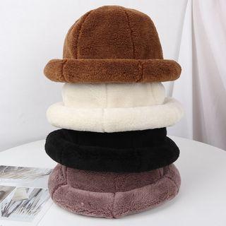 Plain Chenille Bowler Hat