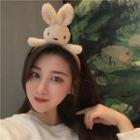 Rabbit Fabric Face Wash Headband E2017 - 1 Pc - Beige - One Size
